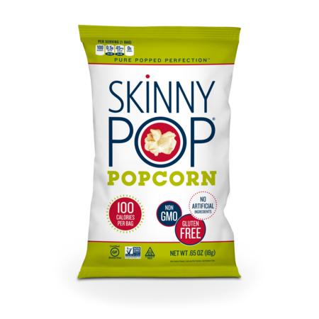 SKINNYPOP Skinnypop Popcorn 100 Calorie Original Bags .65 oz., PK30 1054015